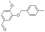 Structure of 4-METHOXY-3-[(4-METHYLBENZYL)OXY]BENZALDEHYDE