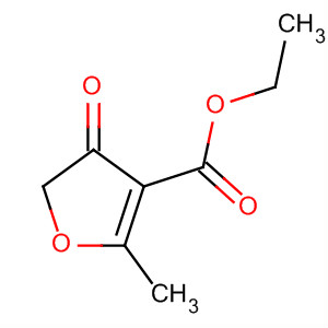 3-Furancarboxylic acid, 4,5-dihydro-2-methyl-4-oxo-, ethyl ester结构式
