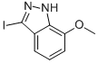 Chemical structure of 3-IODO-7-METHOXY-1H-INDAZOLE