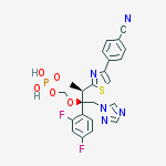 Structure of [(2r,3r)-3-[4-(4-cyanophenyl)-1,3-thiazol-2-yl]-2-(2,4-difluorophenyl)-1-(1,2,4-triazol-1-yl)butan-2-yl]oxymethyl Dihydrogen Phosphate