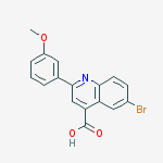 Structure of 6-BROMO-2-(3-METHOXYPHENYL)QUINOLINE-4-CARBOXYLIC ACID