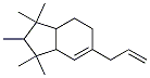 Structure of 1H-Indene,2,3,3a,4,5,7a-hexahydro-1,1,2,3,3-Pentamethyl-6-(2-Propenyl)-