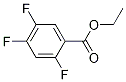 Structure of benzoic acid, 2,4,5-trifluoro-, ethyl ester