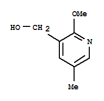 3-Pyridinemethanol,2-methoxy-5-methyl-结构式
