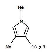 Structure of 1H-Pyrrole-3-carboxylicacid, 1,4-dimethyl-
