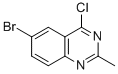 Structure of 6-BROMO-4-CHLORO-2-METHYL-QUINAZOLINE