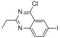 Structure of QUINAZOLINE, 4-CHLORO-2-ETHYL-6-IODO-