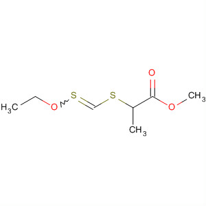 Structure of Propanoic acid, 2-[(ethoxythioxomethyl)thio]-, methyl ester