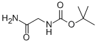 N-叔丁氧羰基-L-甘氨酰胺结构式