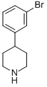 Structure of 4-(3-BROMOPHENYL) PIPERIDINE