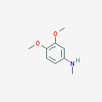 Benzenamine, 3,4-dimethoxy-N-methyl-结构式