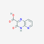 Structure of 3-oxo-3,4-dihydropyrido[3,2-b]pyrazine-2-carboxylic acid
