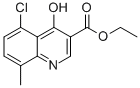 5-CHLORO-4-HYDROXY-8-METHYLQUINOLINE-3-CARBOXYLIC ACID ETHYL ESTER结构式
