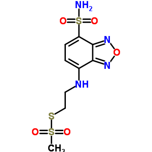 N-[4-(AMINOSULFONYL)-2,1,3-BENZOXADIAZOL-7-YL]-2-AMINOETHYL METHANETHIOSULFONATE结构式