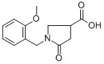 1-(2-甲氧基苄)-5-氧代吡咯烷-3-羧酸结构式