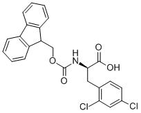 FMOC-2,4-二氯-D-苯丙氨酸结构式