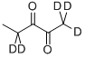 Structure of 2,3-PENTANEDIONE-1,1,1,4,4-D5