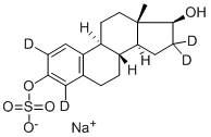Structure of SODIUM 17BETA-ESTRADIOL-2,4,16,16-D4 3-SULFATE