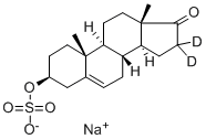 SODIUM DEHYDROEPIANDROSTERONE-16,16-D2 SULFATE结构式
