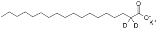 Structure of POTASSIUM OCTADECANOATE-2,2-D2