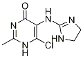 6-Chloro-5-[(4,5-dihydro-1H-iMidazol-2-yl)aMino]-2-Methyl-4(1H)-pyriMidinone结构式