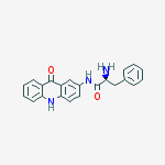 N-(9-oxo-9,10-dihydroacridin-2-yl)-L-phenylalaninamide结构式