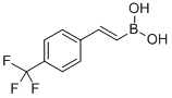 反式-2-[4-(三氟甲基)苯基]乙烯基硼酸结构式