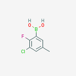 Structure of (3-Chloro-2-fluoro-5-methylphenyl)boronic acid