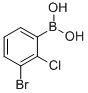 Structure of (3-bromo-2-chlorophenyl)boronic acid