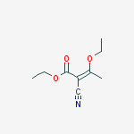 Structure of ethyl 2-cyano-3-ethoxybut-2-enoate