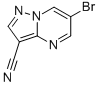 Structure of 6-BROMO-PYRAZOLO[1,5-A]PYRIMIDINE-3-CARBONITRILE
