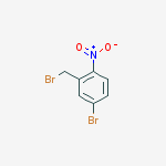Structure of 4-bromo-2-(bromomethyl)-1-nitrobenzene