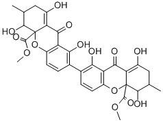 Structure of SECALONIC ACID D FROM PENICILLIUM*OXALICUM