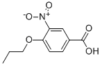 3-硝基-4-丙氧基苯甲酸结构式