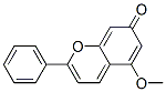 5-Methoxy-2-phenyl-7H-1-benzopyran-7-one结构式