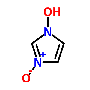 Structure of 1H-imidazole, 1-hydroxy-, 3-oxide