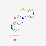 Structure of 4-[3-(trifluoromethyl)benzyl]-2h-1,4-benzothiazin-3(4h)-one