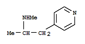 4-Pyridineethanamine,N,a-dimethyl-结构式