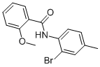 N-(2-溴-4-甲基苯基)-2-甲氧基苯甲酰胺结构式