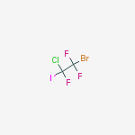 Structure of 2-BROMO-1-CHLORO-1-IODOTRIFLUOROETHANE,  95 %