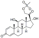 Structure of 11beta,17,21-trihydroxypregna-1,4-diene-3,20-dione 21-methanesulphonate