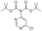 Structure of N,N-DIBOC-4-AMINO-6-CHLOROPYRIMIDINE
