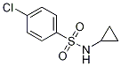 Structure of 4-chloro-N-cyclopropylbenzenesulfonamide