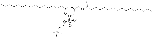 D-BETA,GAMMA-DIPALMITOYL-ALPHA-LECITHIN结构式