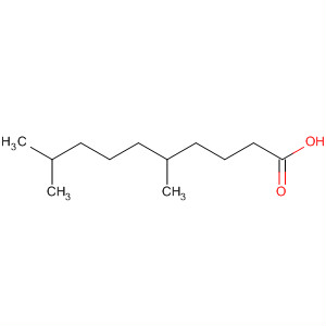 Structure of Decanoic acid, 5,9-dimethyl-