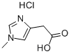 Structure of 1-METHYL-4-IMIDAZOLEACETIC ACID HYDROCHLORIDE