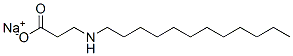 Chemical structure of sodium N-dodecyl-beta-alaninate