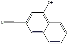 Structure of 1-Naphthalenecarbonitrile, 4-hydroxy-