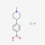 Structure of 4-(1-methyl-4-piperidinyl)Benzoic acid hydrochloride