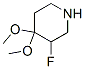 Structure of PIPERIDINE,3-FLUORO-4,4-DIMETHOXY-